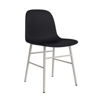 Form Dining Chair Upholstered Group 7 Warm Gray/Steel
