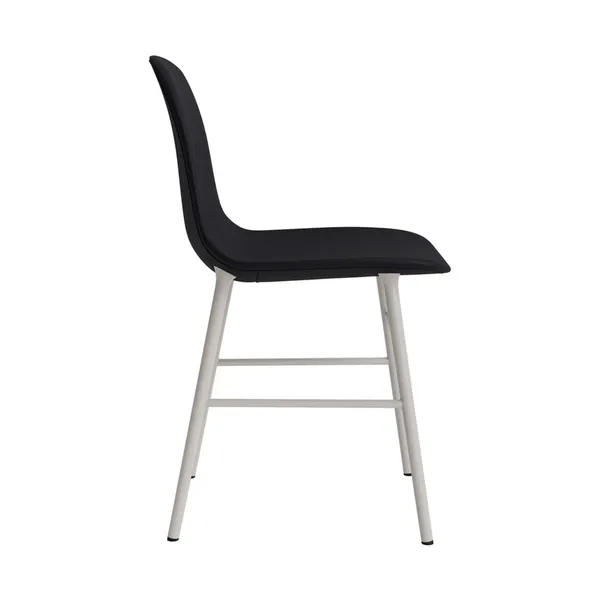 Form Dining Chair Upholstered Group 7 Warm Gray/Steel