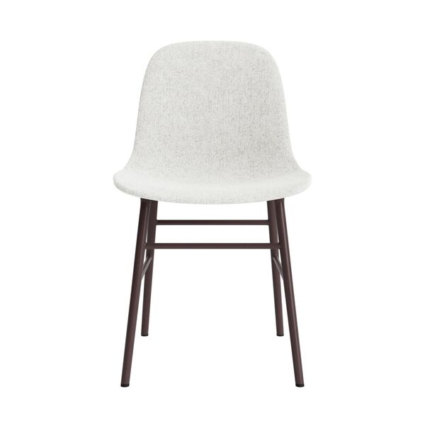 Silla de Comedor Form Tapizada Grupo 5 Gris Claro/Acero