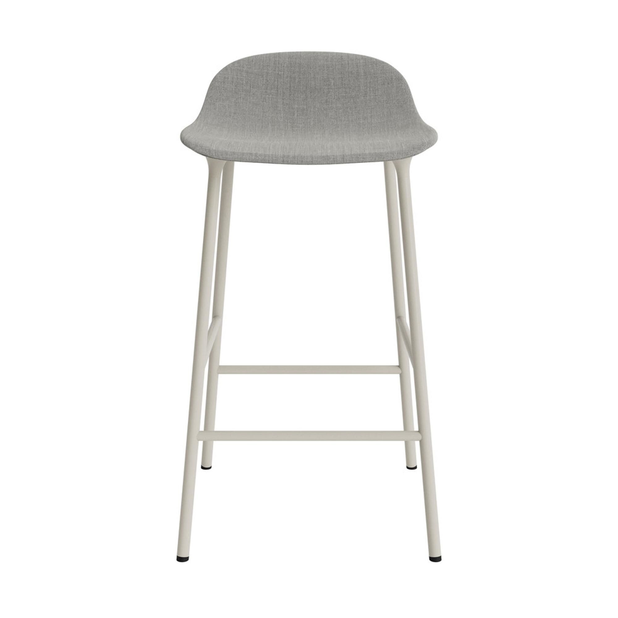 Form Barkrakk 65 cm Polstret Gruppe 2 Lysegrå/Stål