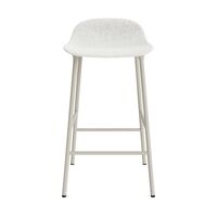 Form Barhocker 65 cm Gepolstert Gruppe 5 Hellgrau/Stahl