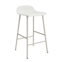 Form Barhocker 65 cm Gepolstert Gruppe 5 Hellgrau/Stahl