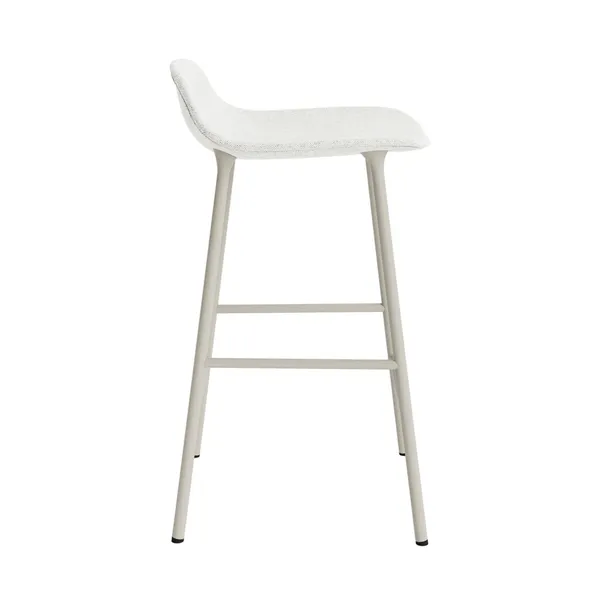 Form Barhocker 65 cm Gepolstert Gruppe 5 Hellgrau/Stahl