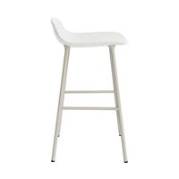 Form Barhocker 65 cm Gepolstert Gruppe 5 Hellgrau/Stahl