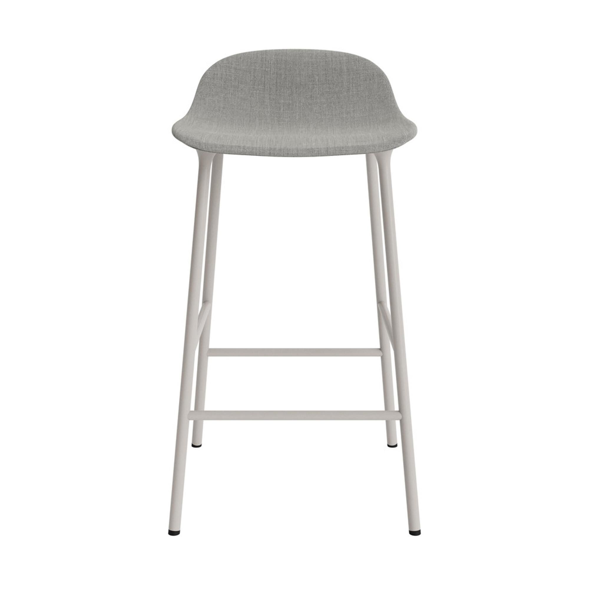 Form Barkrakk 65 cm Polstret Gruppe 2 Varm Grå/Stål
