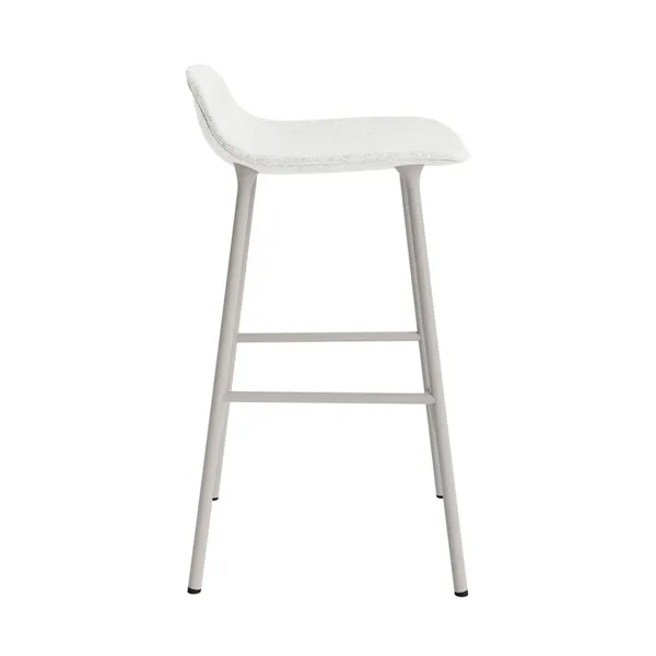 Form Bar Stool 65 cm Upholstered Group 5 Warm Gray/ Steel