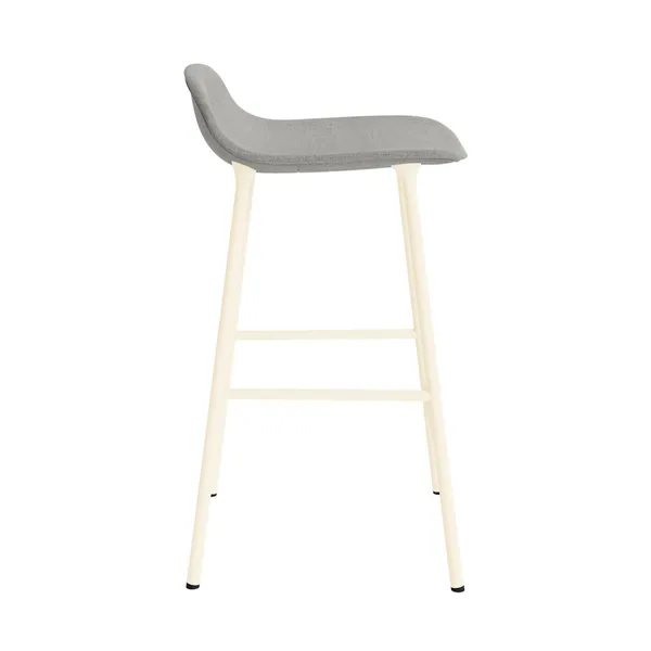 Form Barkruk 65 cm Gestoffeerd Groep 2 Crème/Staal