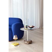 Ton Bijzettafel Klein Bruin Marmer/ Aluminium