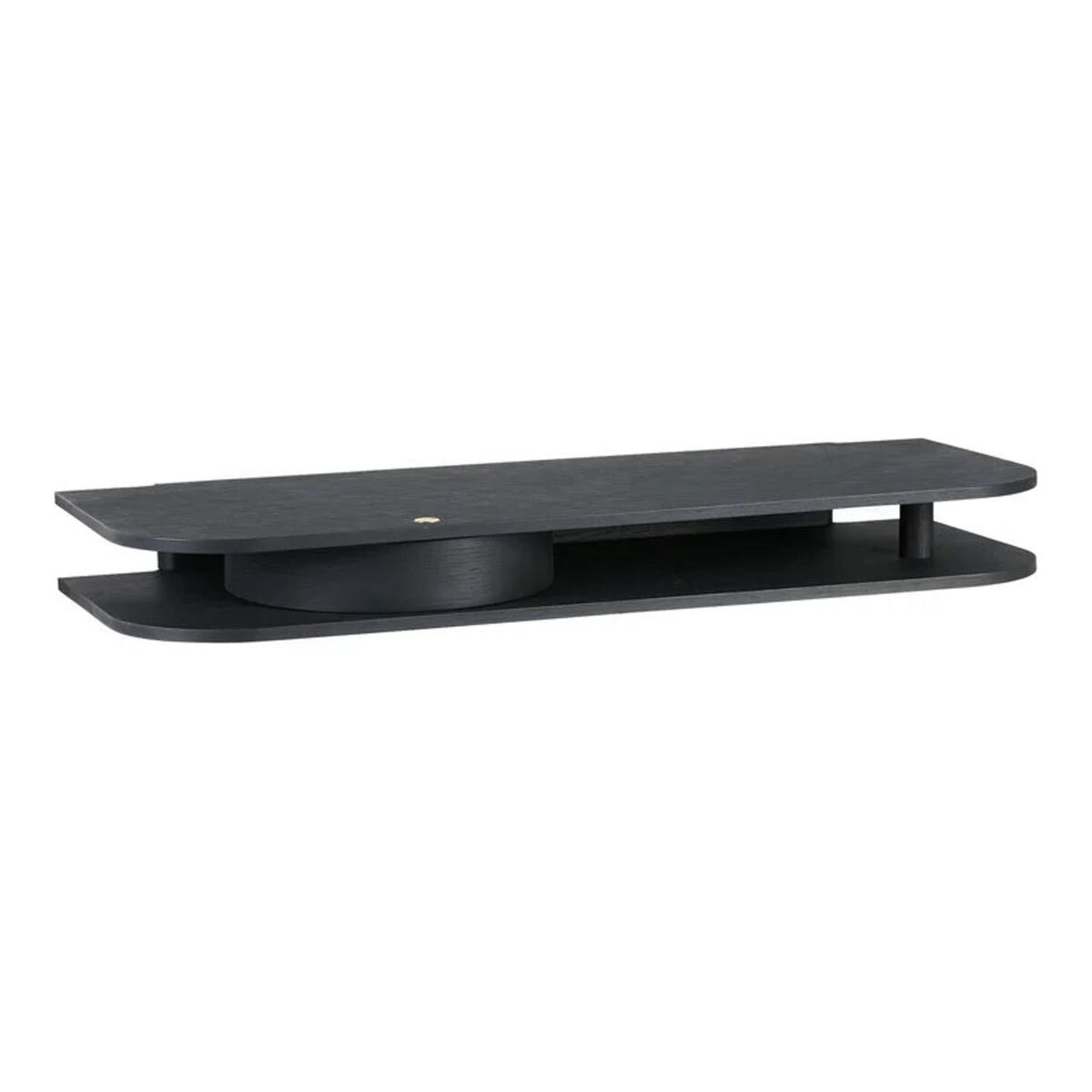 Valet Wandplank Zwart Eiken