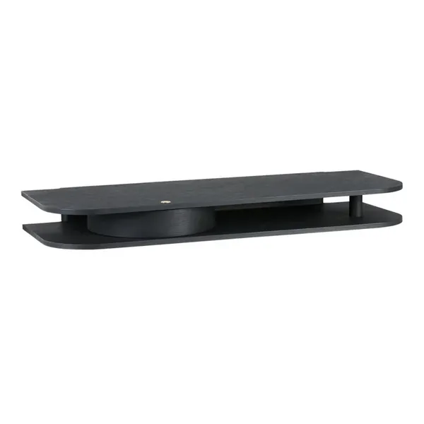 Valet Wall Shelf Black Oak