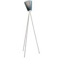 Oslo Holz Stehlampe, Metall und Grün Lampenschirm