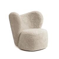 Little Big Armchair Swivel Sheepskin Moonlight