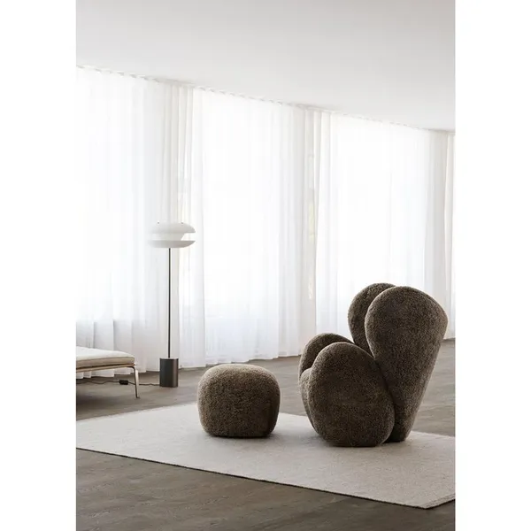 Little Big Sessel Drehbares Schaffell Sahara