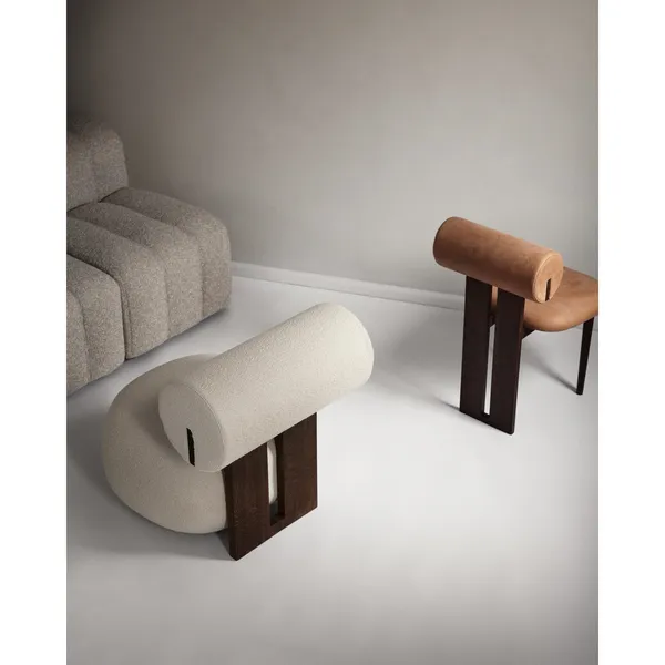 Hippo Dining Chair Oak/Camel 21004
