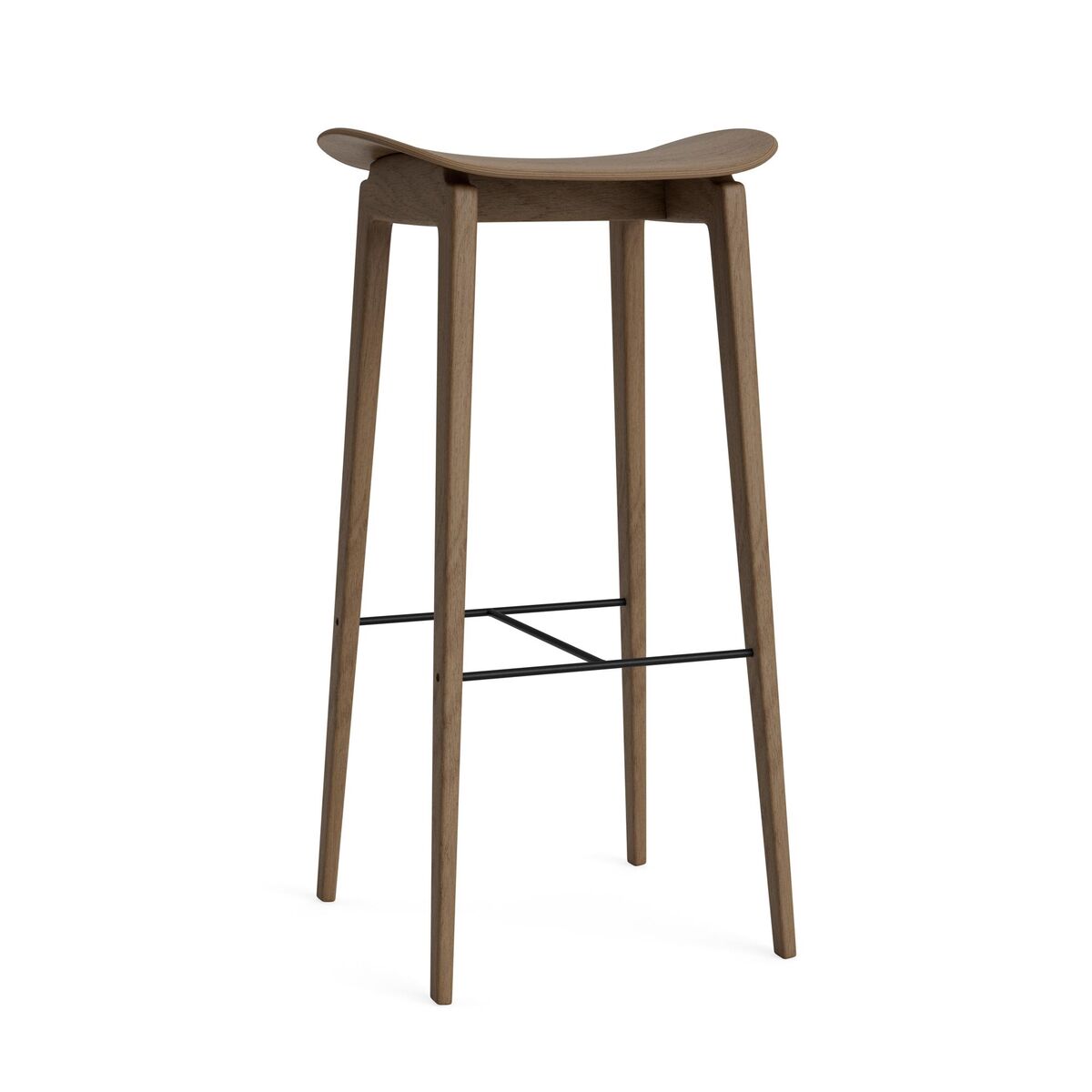 NY11 Bar Stool H75 cm Light Smoked Oak