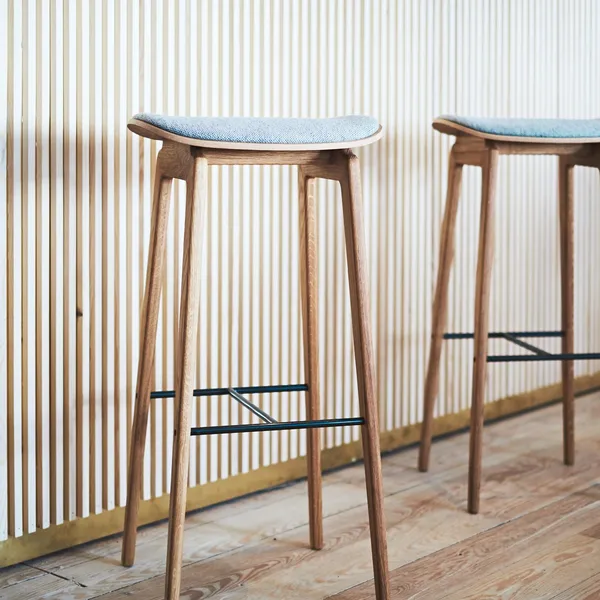NY11 Bar Stool H75 cm Light Smoked Oak