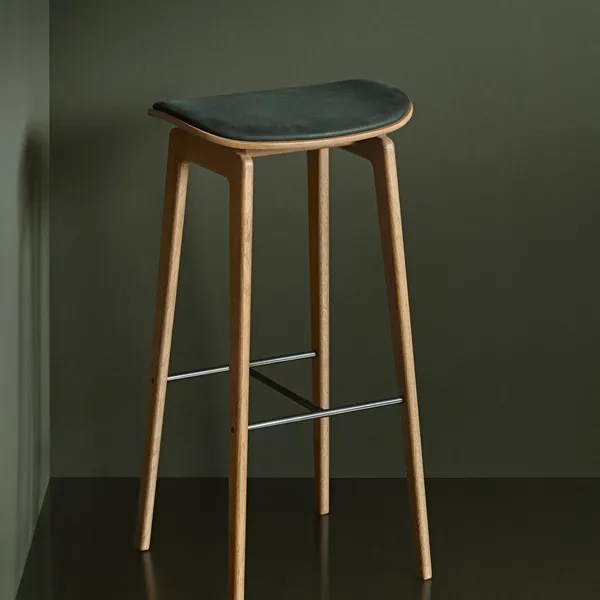 NY11 Bar Stool H75 cm Light Smoked Oak