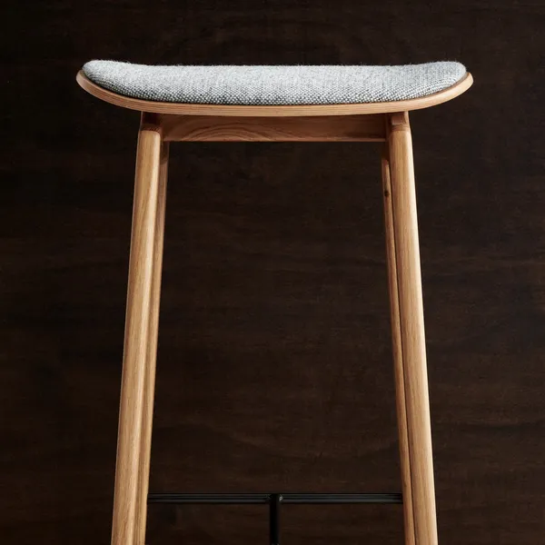 NY11 Bar Stool H75 cm Light Smoked Oak