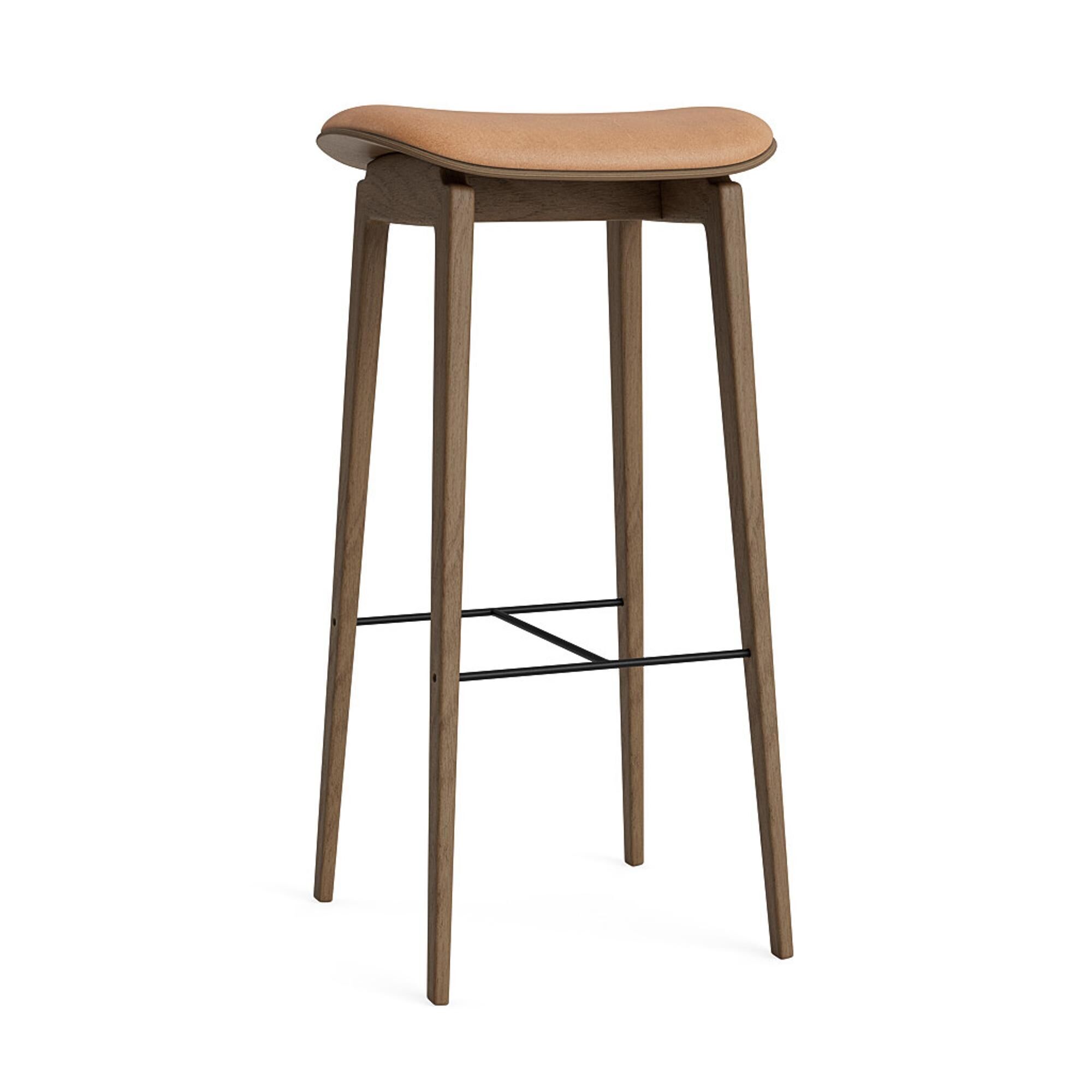 NY11 Barstol H75 cm Lys Rget Egetr/Camel 21004