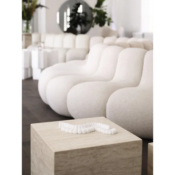 Cubism Coffee Table Small Travertine