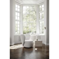 Cubism Coffee Table Small Silver Travertine
