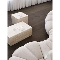 Cubism Coffee Table Large Travertine