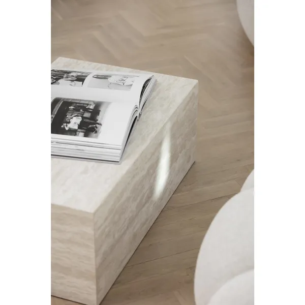 Cubism Coffee Table Large Travertine