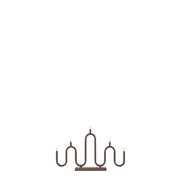 Globen Lighting Noel 5 Advent Candle Holder Bronze