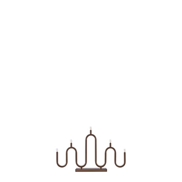 Globen Lighting Noel 5 - Portavelas de Adviento (Bronce)