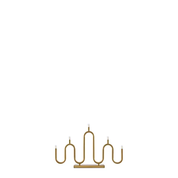 Globen Lighting Noel 5 Advent Candle Brushed Brass