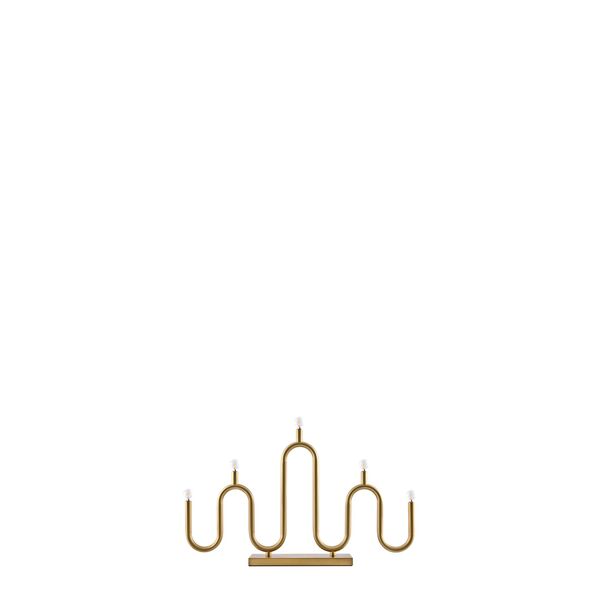 Globen Lighting Noel 5 Advent Candle Brushed Brass