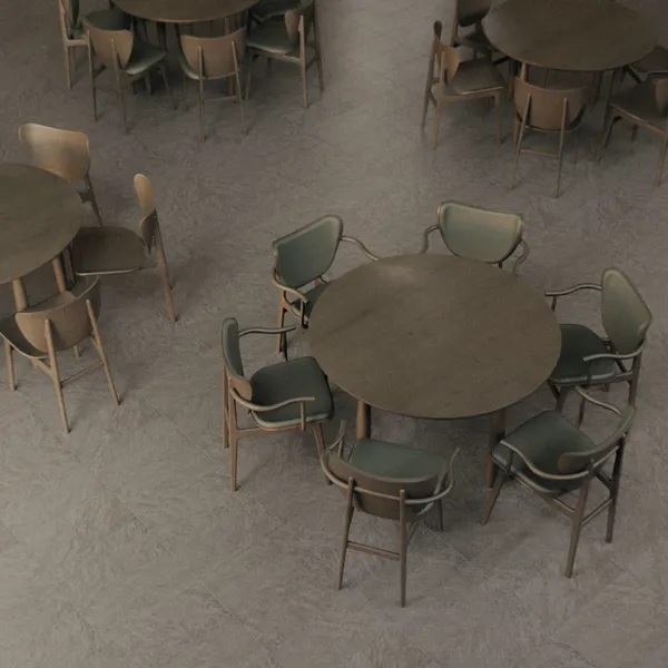 Oku Round Dining Table Ø120 Dark Smoked Oak