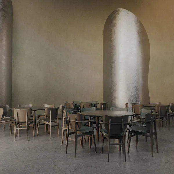 Oku Round Dining Table Ø120 Light Smoked Oak