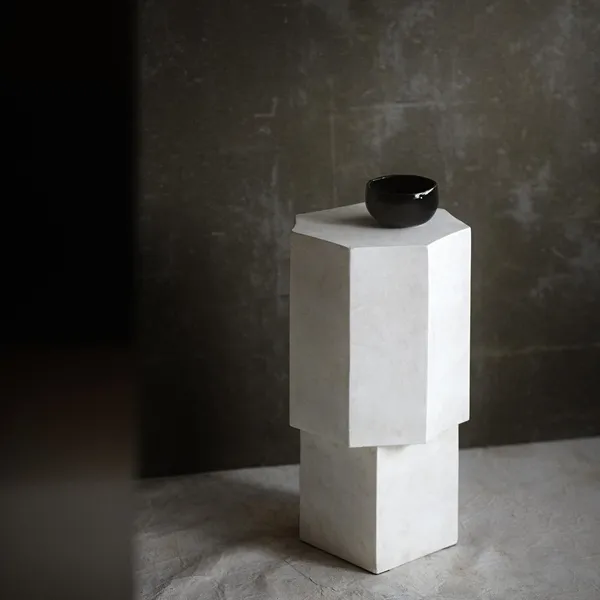 Quartz Side Table Chalk