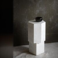 Quartz Side Table Chalk