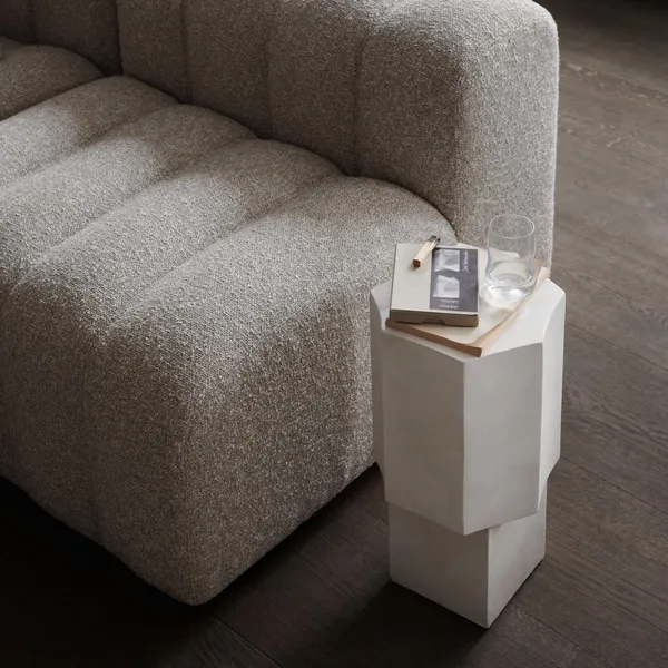Quartz Side Table Chalk
