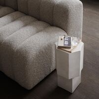 Quartz Side Table Chalk