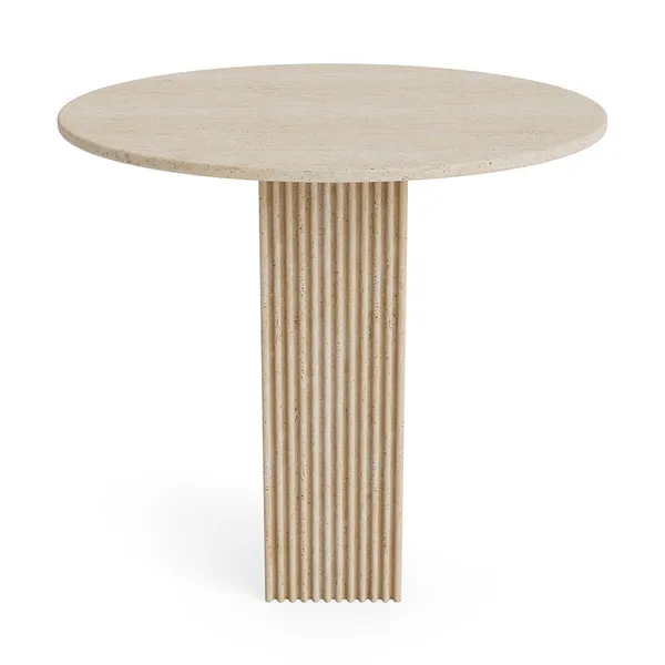 SoHo Eettafel Ø80 Travertijn