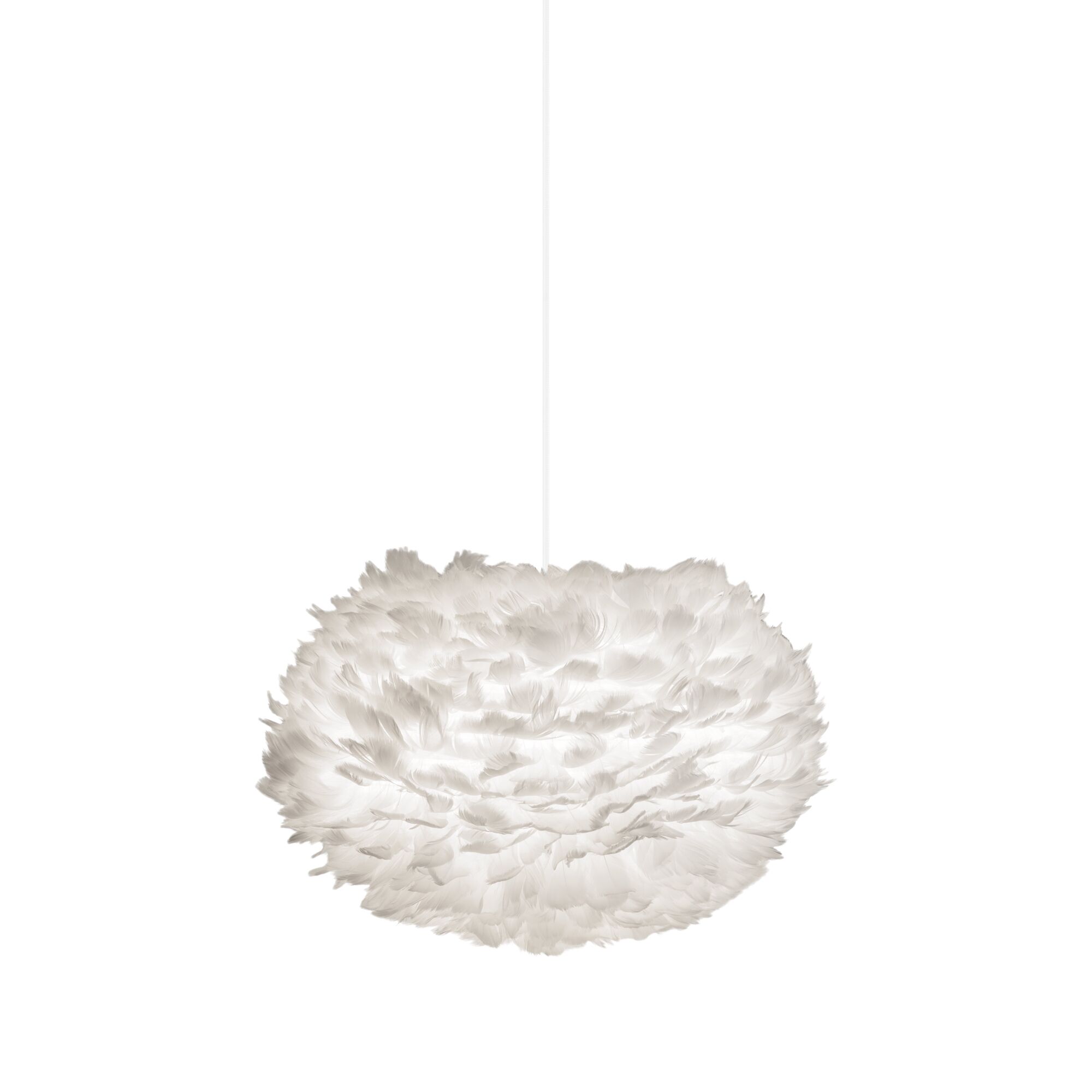 Eos Taklampe Medium Hvit with Cone Baldakin in Hvit