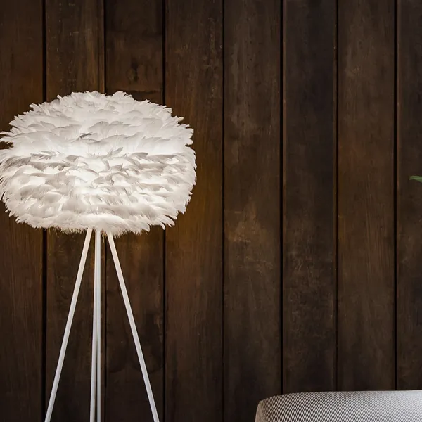 Eos Tripod Floor Lamp Medium White with Legs in White