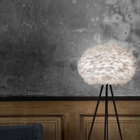 Eos Tripod Floor Lamp Medium White with Legs in Black
