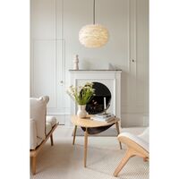 Suspension Eos Medium Blanc avec Rosette de Canon Noir
