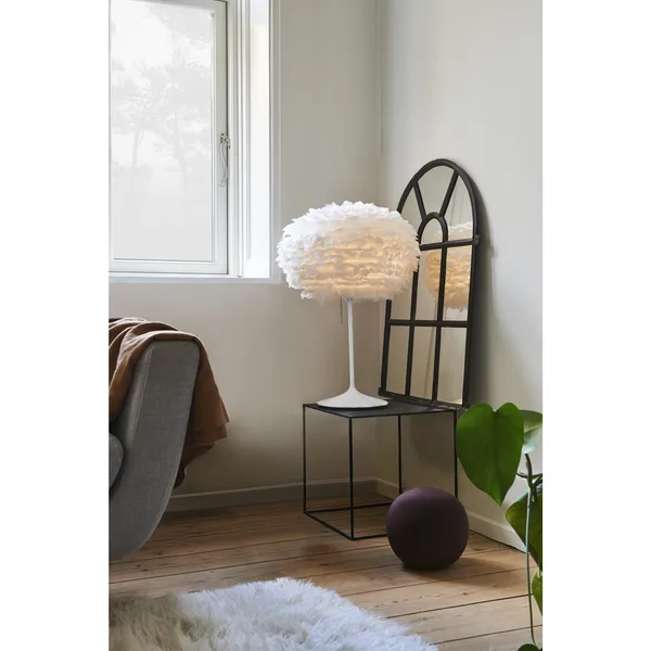 Eos Table Lamp Medium White with Base in White with USB