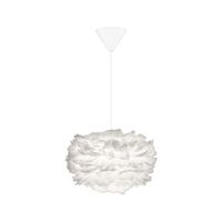 Suspension Eos Mini Blanc avec Rosette Conique Blanc