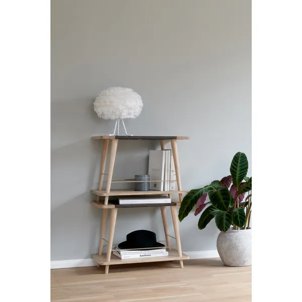 Lámpara de Mesa Mini Eos con Base de Trípode Blanco y Patas Blanco