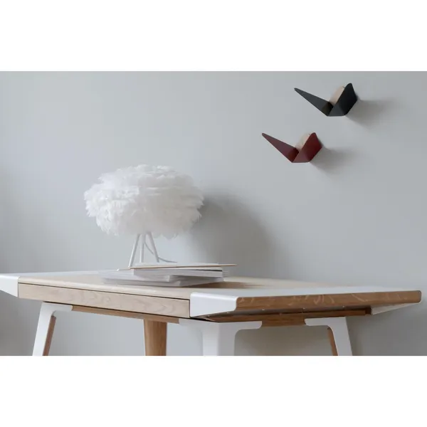 Lámpara de Mesa Mini Eos con Base de Trípode Blanco y Patas Blanco