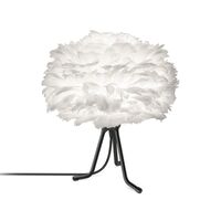 Lampada da Tavolo Eos Base A Treppiede Mini Bianco con Gambe Nero