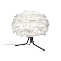 Lampada da Tavolo Eos Base A Treppiede Mini Bianco con Gambe Nero