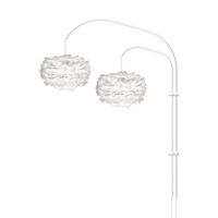 Eos Willow Dubbele Wandlamp Mini Wit met Ophanging in Wit