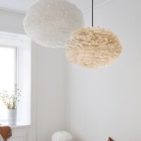 Eos Pendant XL White with Cannonball Rosette in White